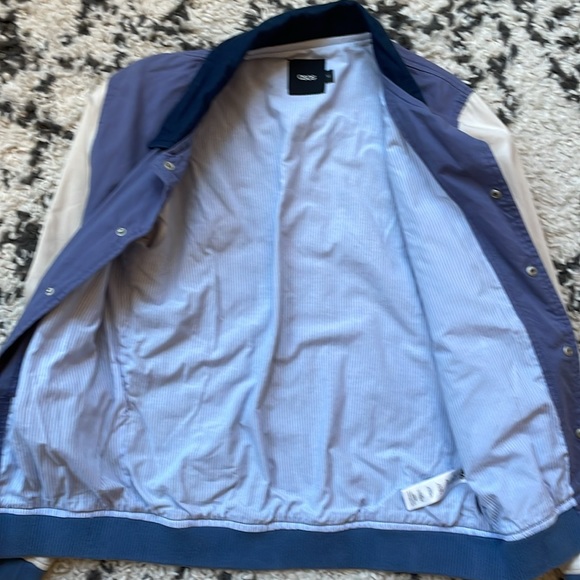 ASOS blue and white contrast sleeve jacket - Picture 3 of 4